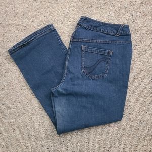 Lane Bryant Slim Boot Cut Genius Fit Dark Wash Jeans Size 20 Petite